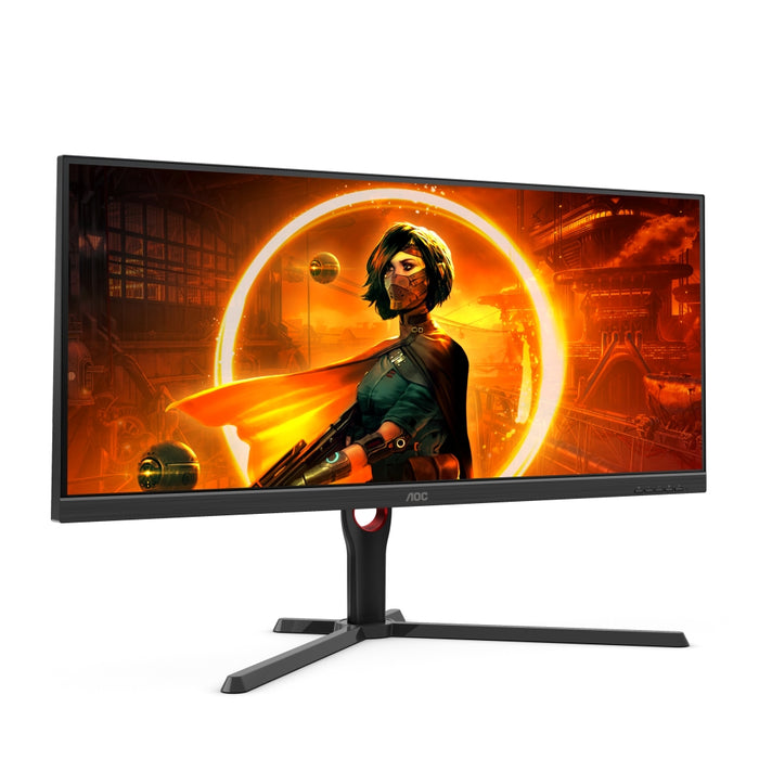 AOC U34G3XM/EU, 34" VA WLED, 3440x1440@144Hz, 4ms GtG, 1ms MPRT, 300cd m/2, 3000:1, Mega Infinity DCR, AdaptiveSync, FlickerFree, Low Blue Light, Tilt, Height Adjust, Swivel, 2xHDMI, DP