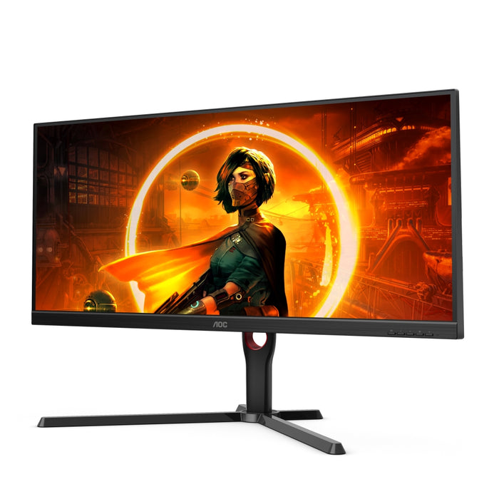 AOC U34G3XM/EU, 34" VA WLED, 3440x1440@144Hz, 4ms GtG, 1ms MPRT, 300cd m/2, 3000:1, Mega Infinity DCR, AdaptiveSync, FlickerFree, Low Blue Light, Tilt, Height Adjust, Swivel, 2xHDMI, DP