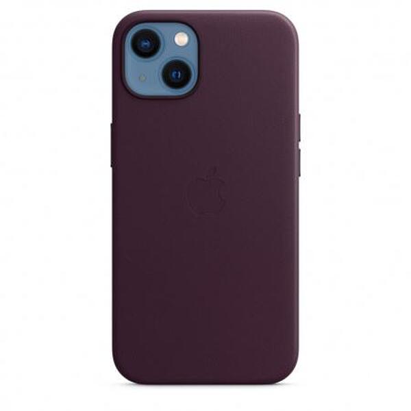 Калъф Apple iPhone 13 Leather Dark Cherry mm143