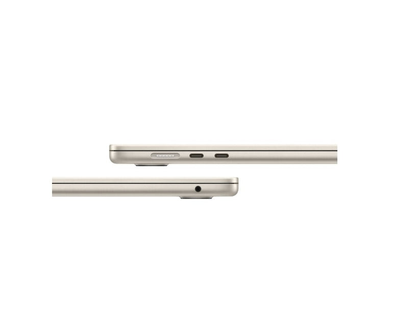 Apple 15-инчов MacBook Air: Apple M3 чип с 8-ядрен процесор и 10-ядрен графичен процесор, 16GB, 256GB SSD - Starlight