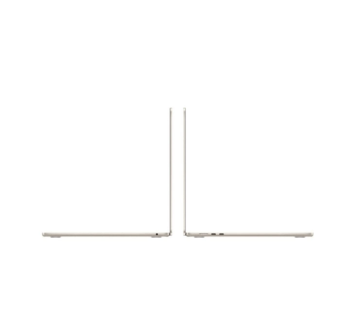 Apple 15-инчов MacBook Air: Apple M3 чип с 8-ядрен процесор и 10-ядрен графичен процесор, 16GB, 256GB SSD - Starlight