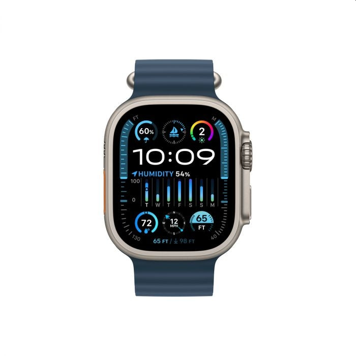 Apple Watch Ultra 2 GPS + Cellular, 49mm Titanium Case with Blue Ocean Band