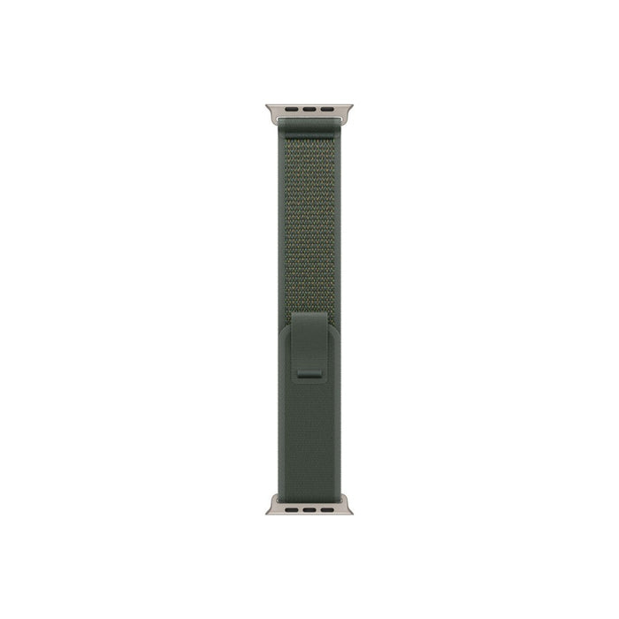 Apple Watch 49mm Loop: Green Trail Loop - M/L - Естествено титаниево покритие