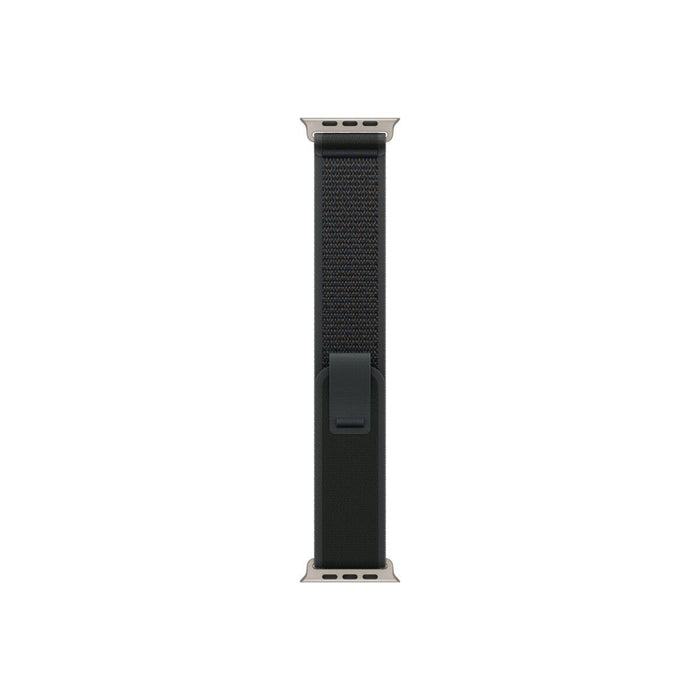 Apple Watch 49mm Loop: Черен Trail Loop - M/L - Естествено титаниево покритие