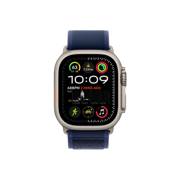 Apple Watch 49mm Loop: Blue Trail Loop - S/M - Естествено титаниево покритие