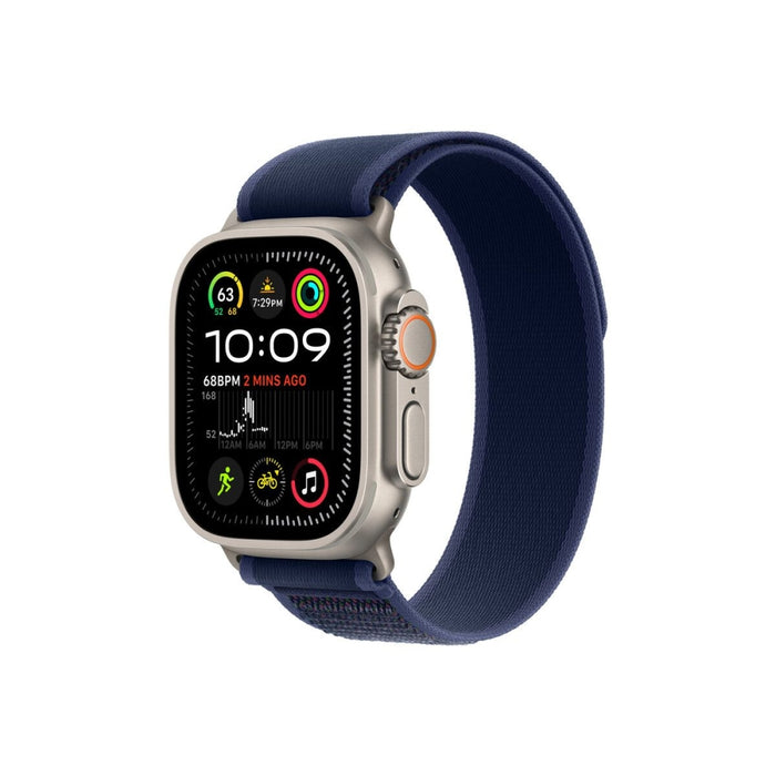 Apple Watch 49mm Loop: Blue Trail Loop - S/M - Естествено титаниево покритие
