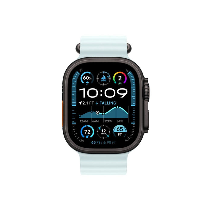 Каишка Apple Watch 49 mm: удължение на каишката Ice Blue Ocean - черно титаниево покритие