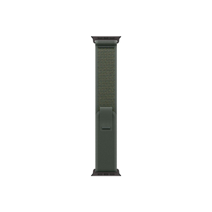 Apple Watch 49mm Loop: Green Trail Loop - S/M - Черно титаниево покритие
