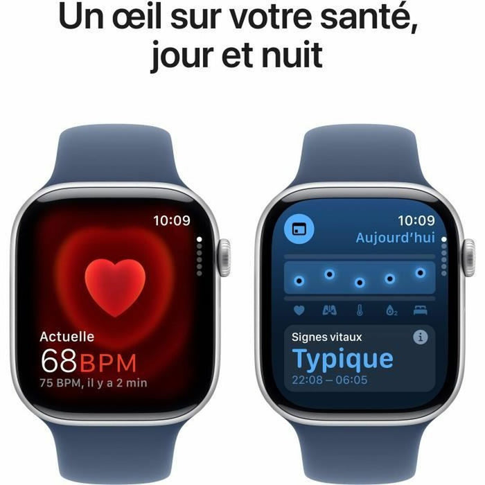 Смарт часовник Apple Serie 10 GPS + Celular 46 mm 1,95" Син Сребрист Ø 46 mm
