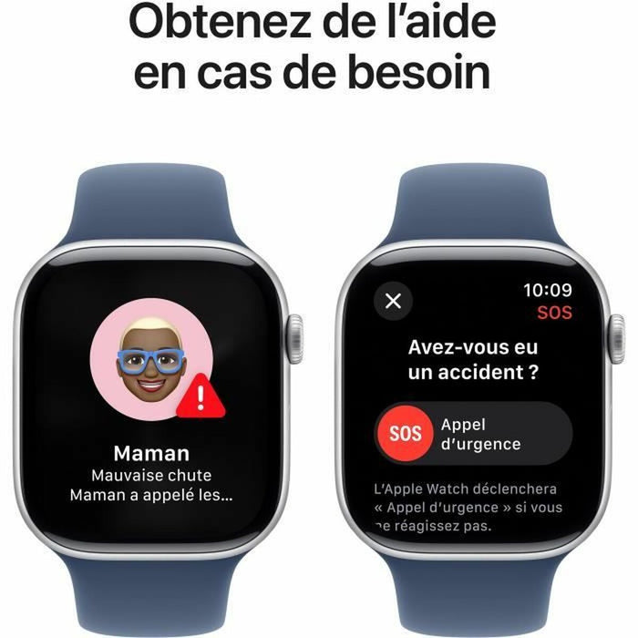 Смарт часовник Apple Serie 10 GPS + Celular 46 mm 1,95" Син Сребрист Ø 46 mm