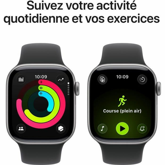 Смарт часовник Apple Черен Сив