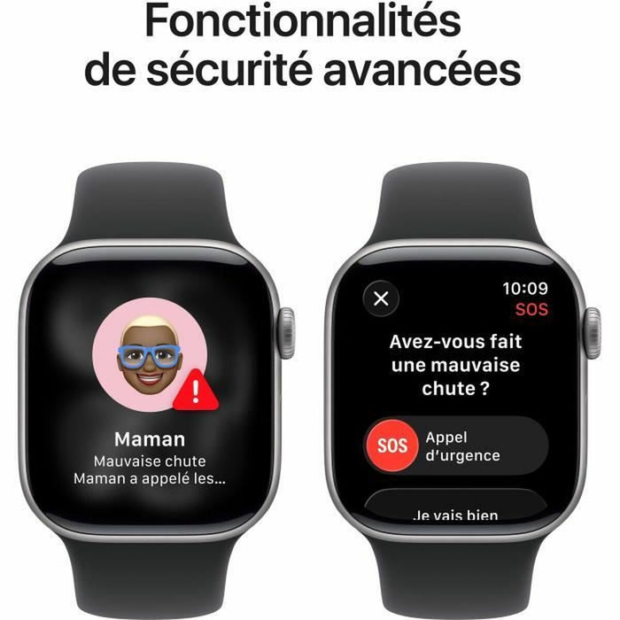 Смарт часовник Apple Черен Сив