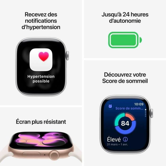 Смарт часовник Apple Розов Розово Златист 46 mm
