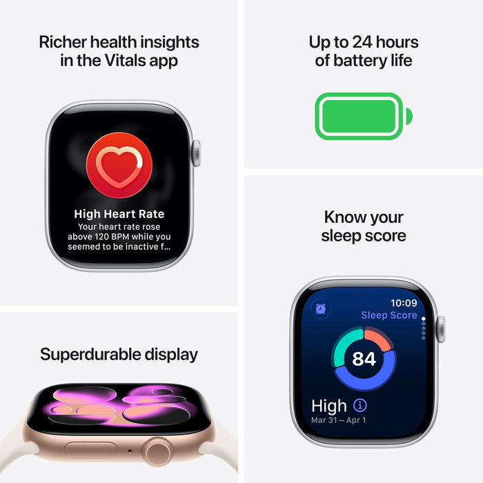 Смарт часовник Apple Розов Розово Златист