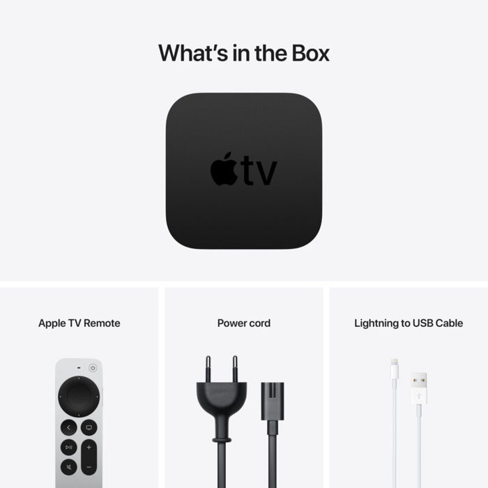 TV SMART плейър Apple TV 4K 64GB (2021) mxh02 , 64 , A12 Bionic