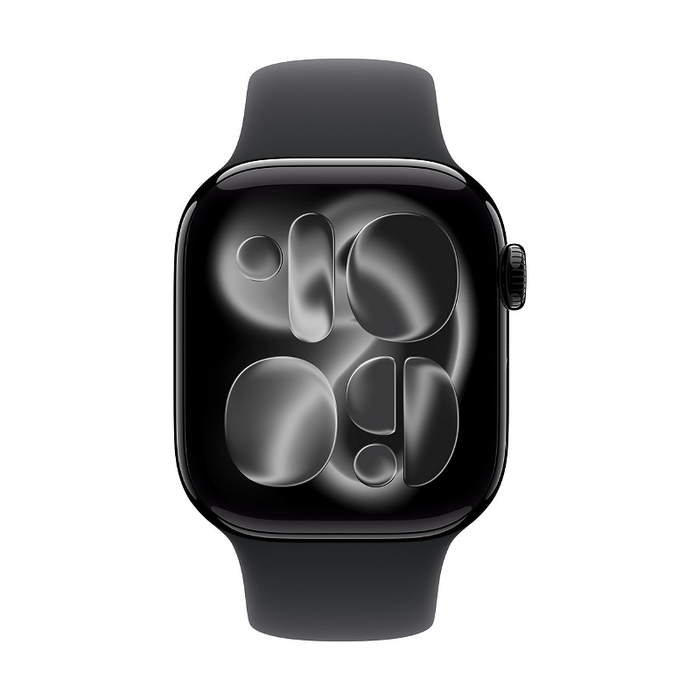 Смарт часовник Apple Watch 11 42mm Jet Black/Black Band S/M meqt4