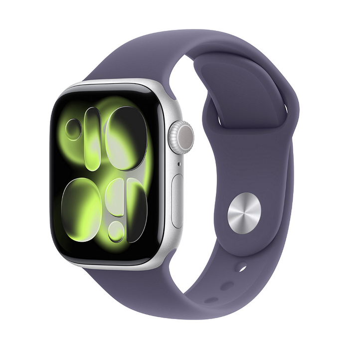 Смарт часовник Apple Watch 11 42mm Silver/Purple Band S/M meu64