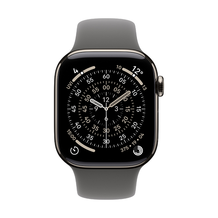 Смарт часовник Apple Watch 11 Cell 42mm Natural/Grey Band M/L mf8n4