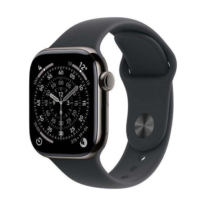 Смарт часовник Apple Watch 11 Cell 42mm Slate/Black Band M/L mf8t4