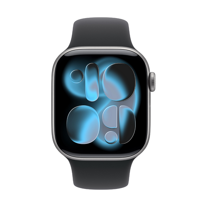 Смарт часовник Apple Watch 11 Cell 42mm Space Grey/Black Band M/L mf8c4