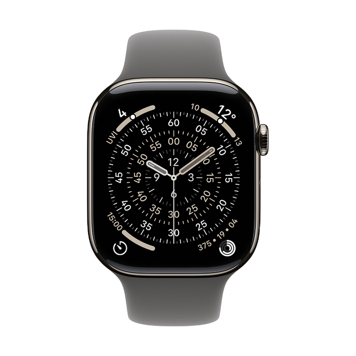 Смарт часовник Apple Watch 11 Cell 46mm Natural/Grey Band M/L mfcx4