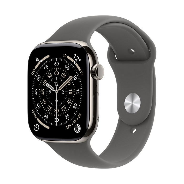 Смарт часовник Apple Watch 11 Cell 46mm Natural/Grey Band S/M mfcw4