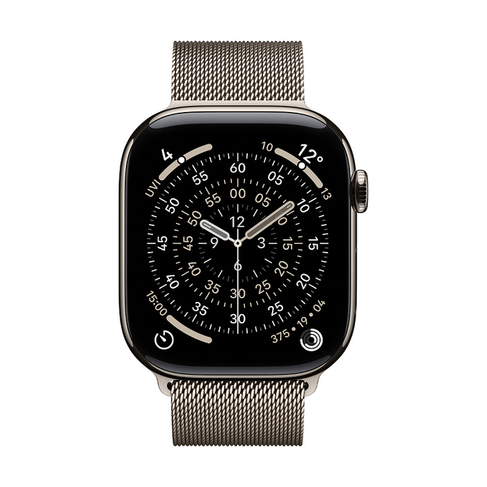 Смарт часовник Apple Watch 11 Cell 46mm Natural/Milanese M/L mfd04