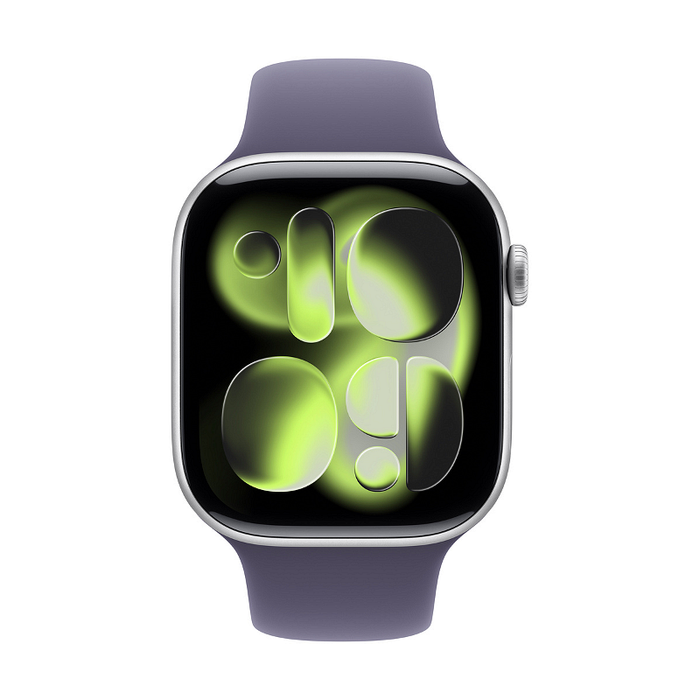 Смарт часовник Apple Watch 11 Cell 46mm Silver/Purple Band M/L mfcr4