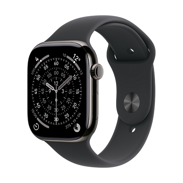 Смарт часовник Apple Watch 11 Cell 46mm Slate/Black Band S/M mfd14