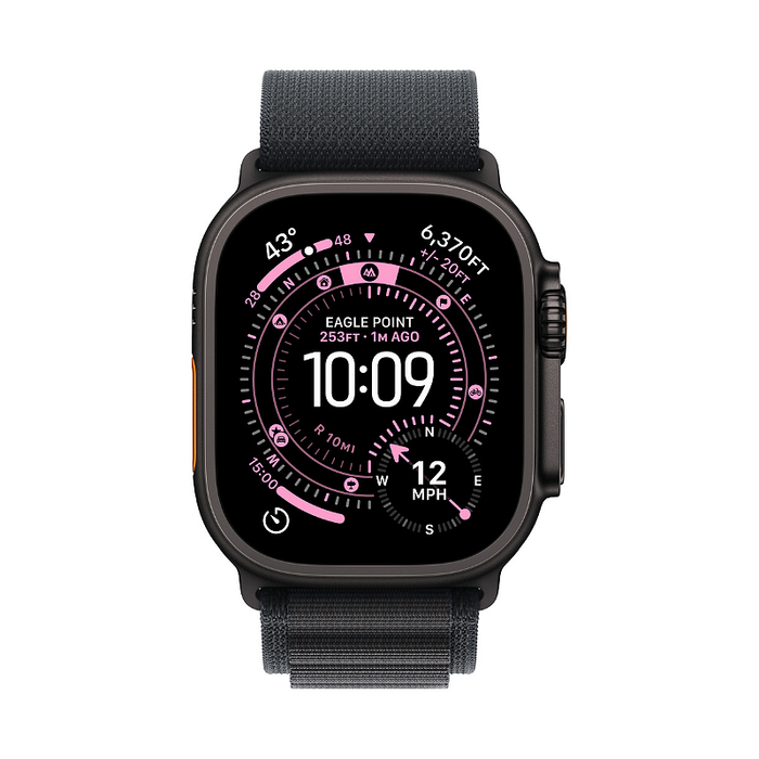 Смарт часовник Apple Watch Ultra 3 49mm Black/Black Alpine Loop S mf0q4 , 1.98