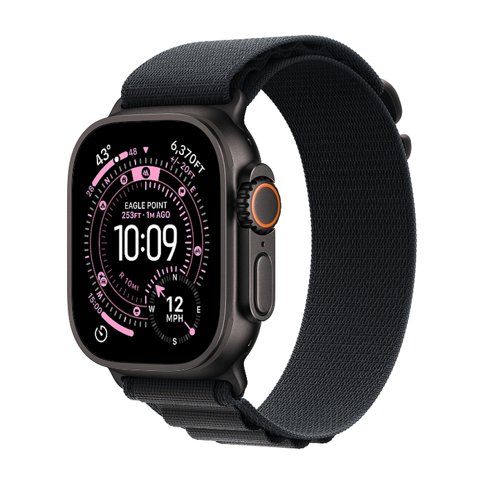 Смарт часовник Apple Watch Ultra 3 49mm Black/Black Alpine Loop S mf0q4 , 1.98