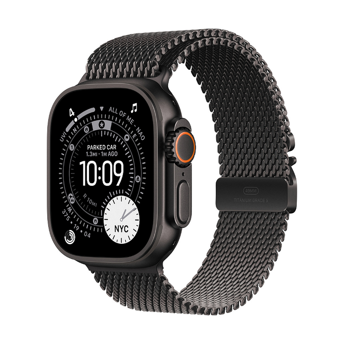 Смарт часовник Apple Watch Ultra 3 49mm Black/Milanese S mf1n4 , 1.98