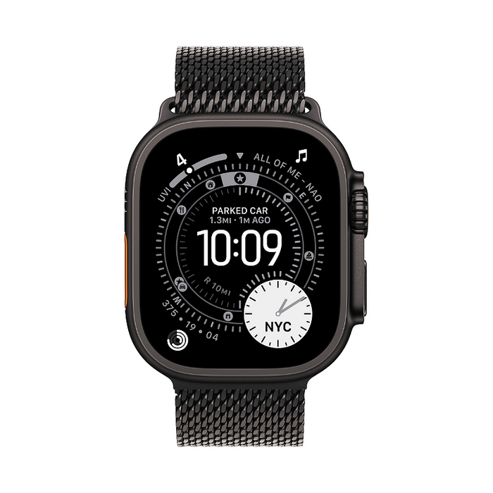 Смарт часовник Apple Watch Ultra 3 49mm Black/Milanese S mf1n4 , 1.98
