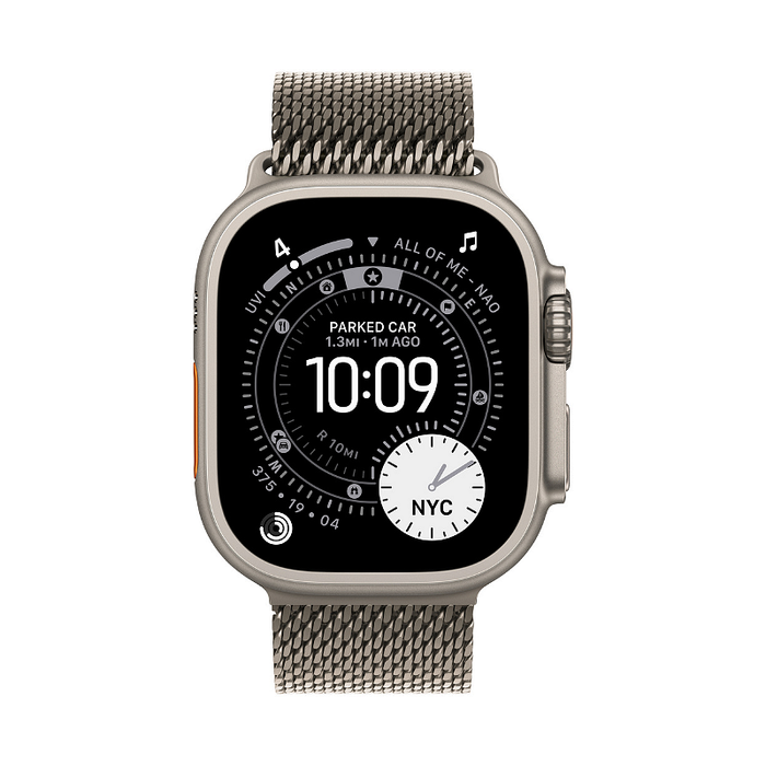 Смарт часовник Apple Watch Ultra 3 49mm Natural/Milanese S meww4 , 1.98