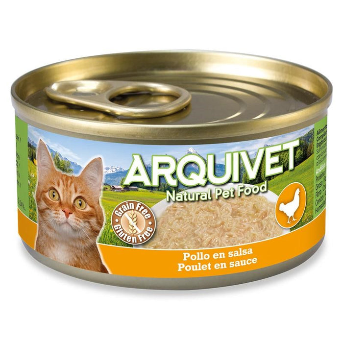 ARQUIVET Пиле в сос - мокра котешка храна - 80гр