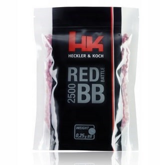 Топчета ASG 6mm 0,25g Heckler&Koch Red Battle 2500 бр.