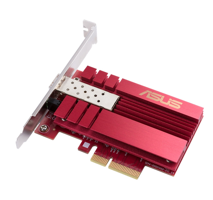 Asus PCIe адаптер, XG-C100F, 10GBase-T PCIe SPF+ порт за предаване на оптични влакна и DAC кабел, вградена QoS технология