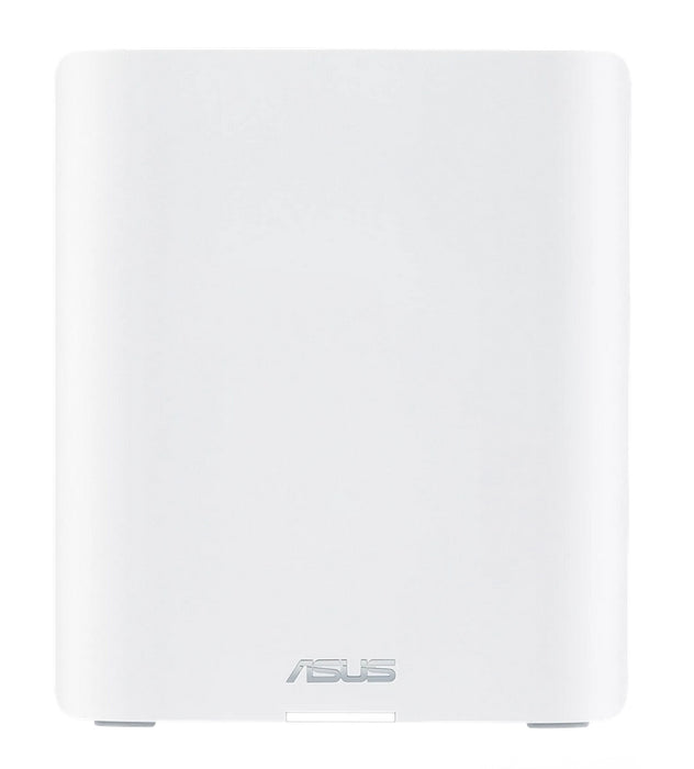 Asus Mesh WiFi система, ZenWiFi BT8 1PK, BE14000, Tri-Band, покритие до 280m2, Tri-Core 1.8GHz CPU, 128MB/1GB Flash/RAM, 2.5G dual-port, Smart Home Master SSIDs, AiProtection Pro, Adaptive QoS, VPN сървър/клиент, IPTV, OFDMA, AiMesh, бяло