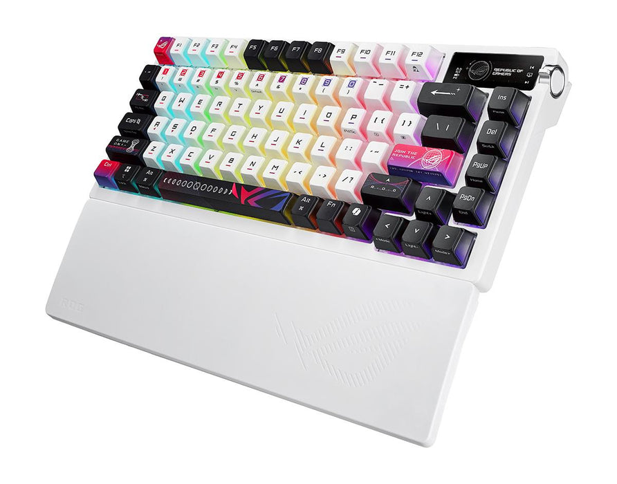 Геймърска безжична Клавиатура ASUS ROG Azoth X - White