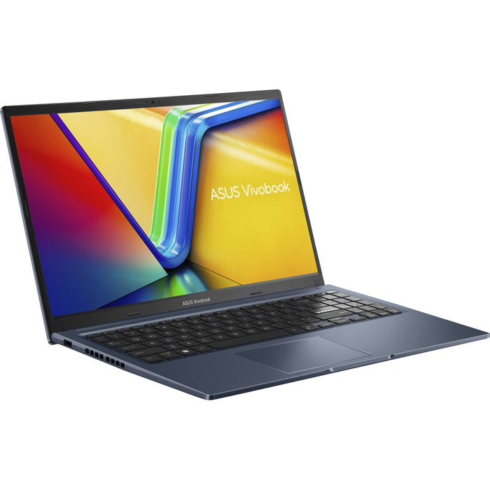 Asus Vivobook, M1502YA-BQ579, AMD Ryzen 7 5825U 2,0 GHz (8 ядра/16 нишки, 16 MB кеш, до 4,5 GHz ) 15,6 FHD (1920x1080) 16 GB DDR4 (8 GB на BD), 512 GB SSD G3, клавиатура с подсветка Chiclet , БЕЗ ОС, тихо синьо