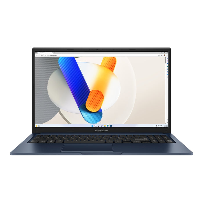 Asus Vivobook X1504VA-BQ1647, Intel Core i5-1334U 1,3 GHz (12 MB кеш, до 4,6 GHz, 10 ядра, 12 нишки), 15,6" FHD, (1920x1080), 16 GB DDR4, SSD 512 GB, без ОС, тихо синьо