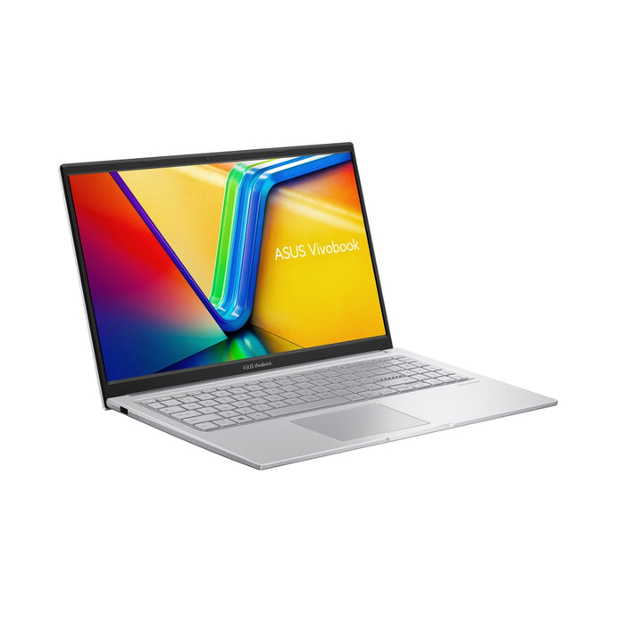Asus Vivobook X1504VA-BQ1643W, Intel i5-1334U 1,3 GHz (12MB кеш, до 4,6 GHz), 15,6" FHD, (1920x1080), 16GB DDR4 (8 НА BD), SSD 512GB G3, клавиатура Chiclet с подсветка, Windows 11 Home, сребрист