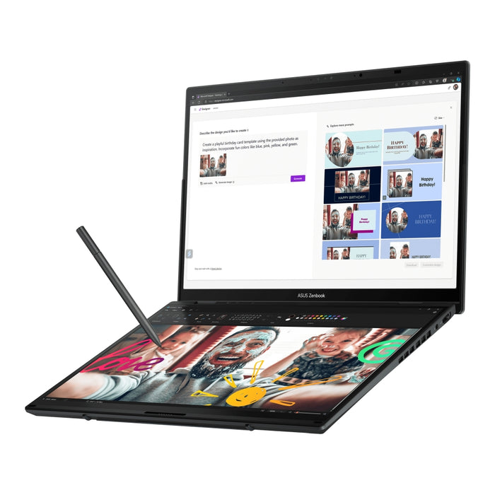 Asus ZenBook Duo 14 UX8406MA-PZ346X, Screen Pad Plus, Intel ULTRA 7 155H ,14" OLED, WQXGA+ ( 2880X1800 ) 16:10 Touch, 32GB LPDDR5X (на bd), 1TB SSD, Софт клавиатура, Windows11 Pro, СИВ