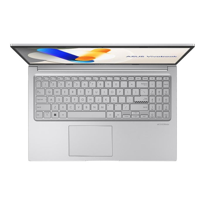 Asus Vivobook X1504VA-BQ2910, Intel 5 120U 1,4 GHz (12MB кеш, до 5,0 GHz, 10 ядра, 12 нишки), 15,6" FHD, (1920x1080), 16GB DDR4, SSD 1TB, клавиатура Chiclet с подсветка, без OS, Cool Silver