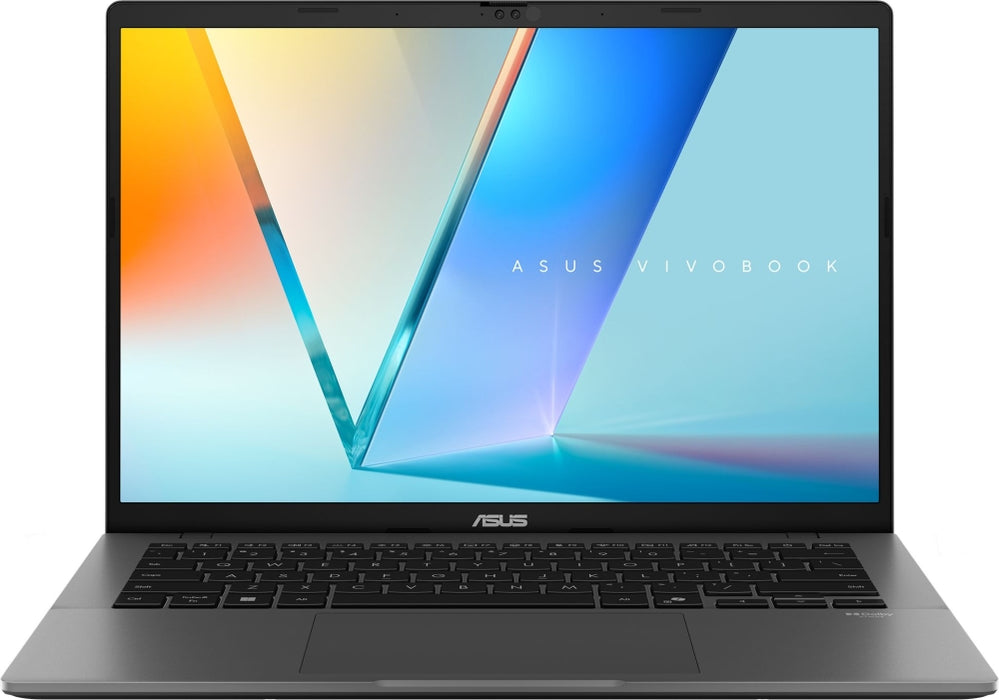 Asus Vivobook S M3407KA-SF030,AMD Ryzen 5 AI,14.0 OLED WUXGA(WU) 1920X1200 16:10 Bend+300nits отблясък DCI-P3:95% отблясък 60 Hz,16GB DDR5 (на BD),1TB SSD,подсветка Chiclet клавиатура с Num-key, No OS, Matt Grey, AI PC + раница