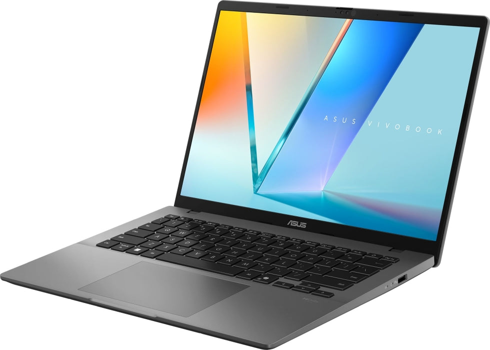 Asus Vivobook S M3407KA-SF030,AMD Ryzen 5 AI,14.0 OLED WUXGA(WU) 1920X1200 16:10 Bend+300nits отблясък DCI-P3:95% отблясък 60 Hz,16GB DDR5 (на BD),1TB SSD,подсветка Chiclet клавиатура с Num-key, No OS, Matt Grey, AI PC + раница