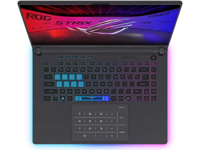 Asus Strix G16 G615JMR-RV063,Intel i7, 14650HX 2.2 GHz (30MB Cache, up to 5.2 GHz, 16 cores,), 16.0  WUXGA 1920X1200 16:10 300nits AG, 165Hz,DDR5 32GB ( 2x16GB DDR5-5200) ,1TB , RTX5060  8GB,Wi-Fi 7 ,Backlit Kbd,Eclipse Gray