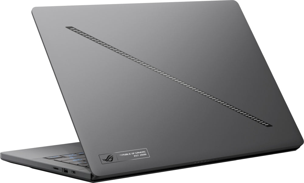 Asus ROG Zephyrus 14, GA403WR-QS092W, AMD Ryzen AI 9 HX 370 2.0GHz (36MB кеш, до 5.1GHz),14.0 OLED WQXGA+(WQ+) 2880*1800 16:10 400nits, 120 Hz,LPDDR5X 32GB (onbd), 1TB G4, RTX5070 Ti 12GB, Wi-Fi 7, Backlit Kbd 1-Zone RGB, Windows 11, сив