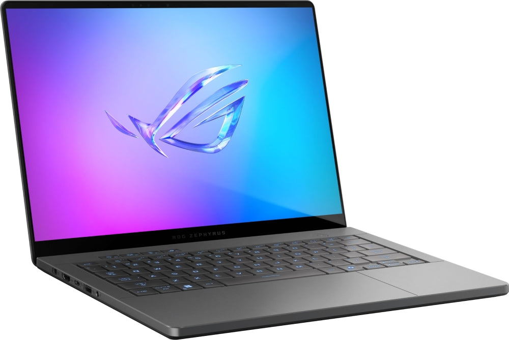 Asus ROG Zephyrus 14, GA403WR-QS092W, AMD Ryzen AI 9 HX 370 2.0GHz (36MB кеш, до 5.1GHz),14.0 OLED WQXGA+(WQ+) 2880*1800 16:10 400nits, 120 Hz,LPDDR5X 32GB (onbd), 1TB G4, RTX5070 Ti 12GB, Wi-Fi 7, Backlit Kbd 1-Zone RGB, Windows 11, сив