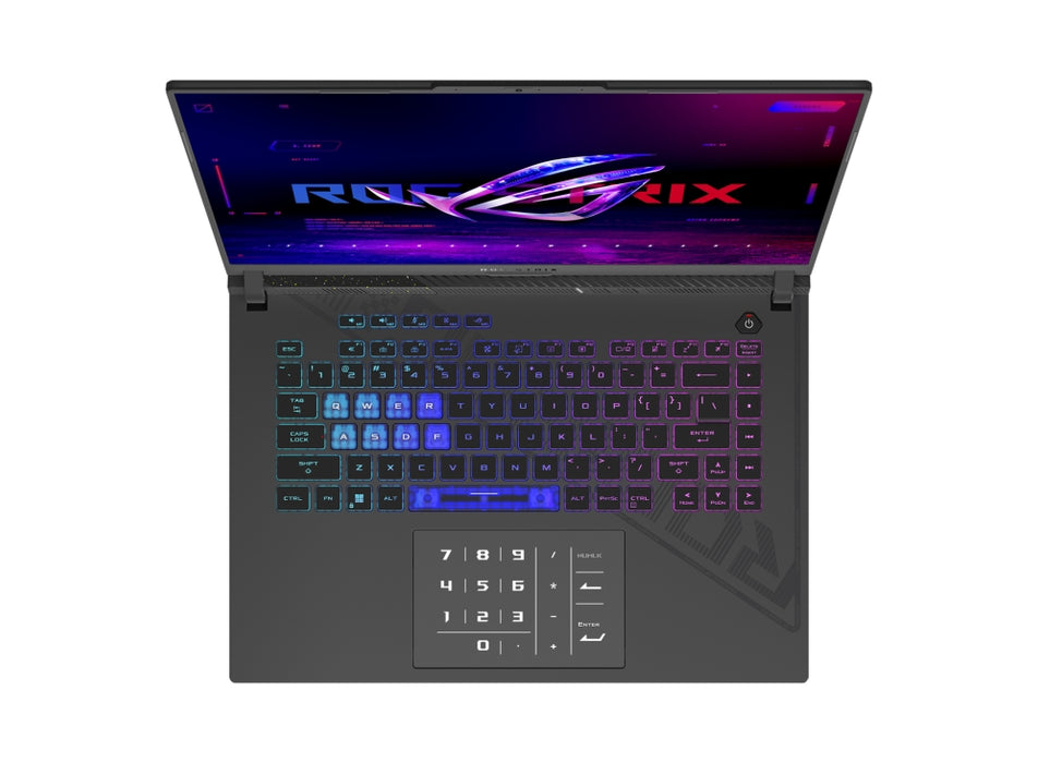 Asus Strix G16 G614PR-RV022W, AMD Ryzen 9 7945HX (64MB L3 кеш, до 5,2 GHz), 16.0 WUXGA 1920X1200 Anti-Glare, 165Hz, DDR5 32GB, 1TB, RTX5070 Ti 12GB, Wi-Fi 7 ,Клавиатура Chiclet с подсветка 4-зонова RGB, Wi-Fi 7 ,Клавиатура Chiclet с подсветка RGB, Widnows